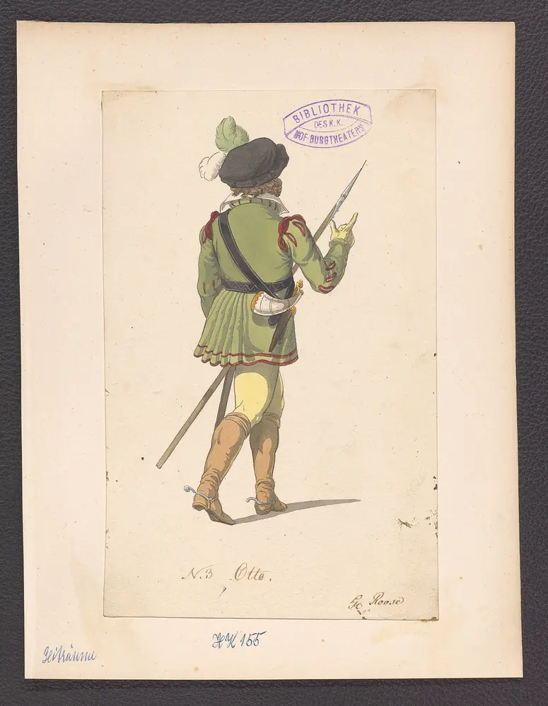 Die Zeitalter, Alternativtitel: Die Zeiträume, Titel der Serie: Figurinen des k.k. Hof-Burgtheaters