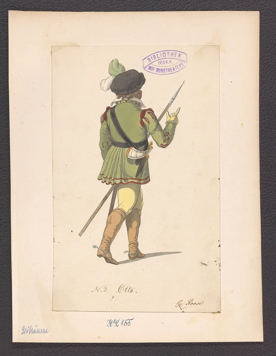 Die Zeitalter, Alternativtitel: Die Zeiträume, Titel der Serie: Figurinen des k.k. Hof-Burgtheaters