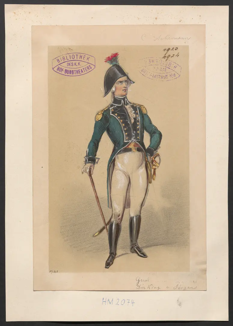Charlotte Ackermann, Titel der Serie: Figurinen des k.k. Hof-Burgtheaters