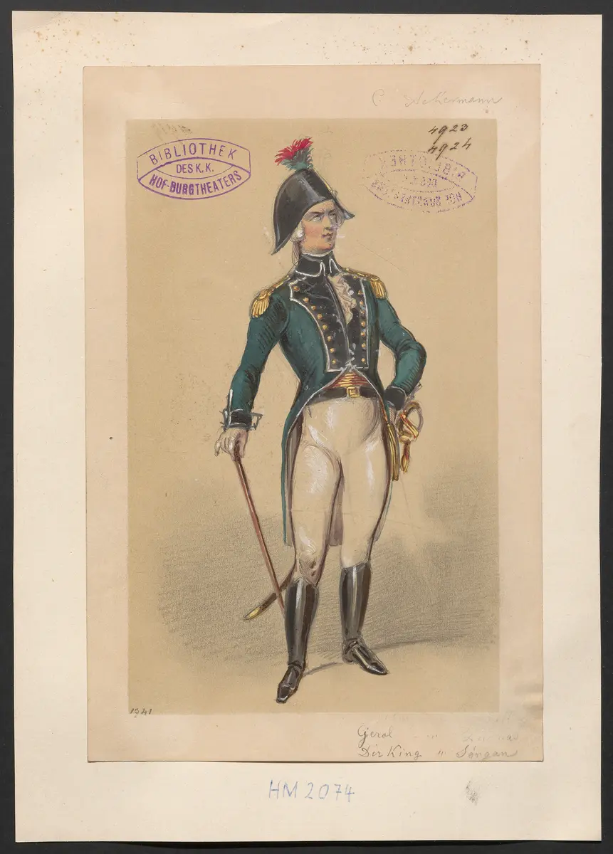Charlotte Ackermann, Titel der Serie: Figurinen des k.k. Hof-Burgtheaters