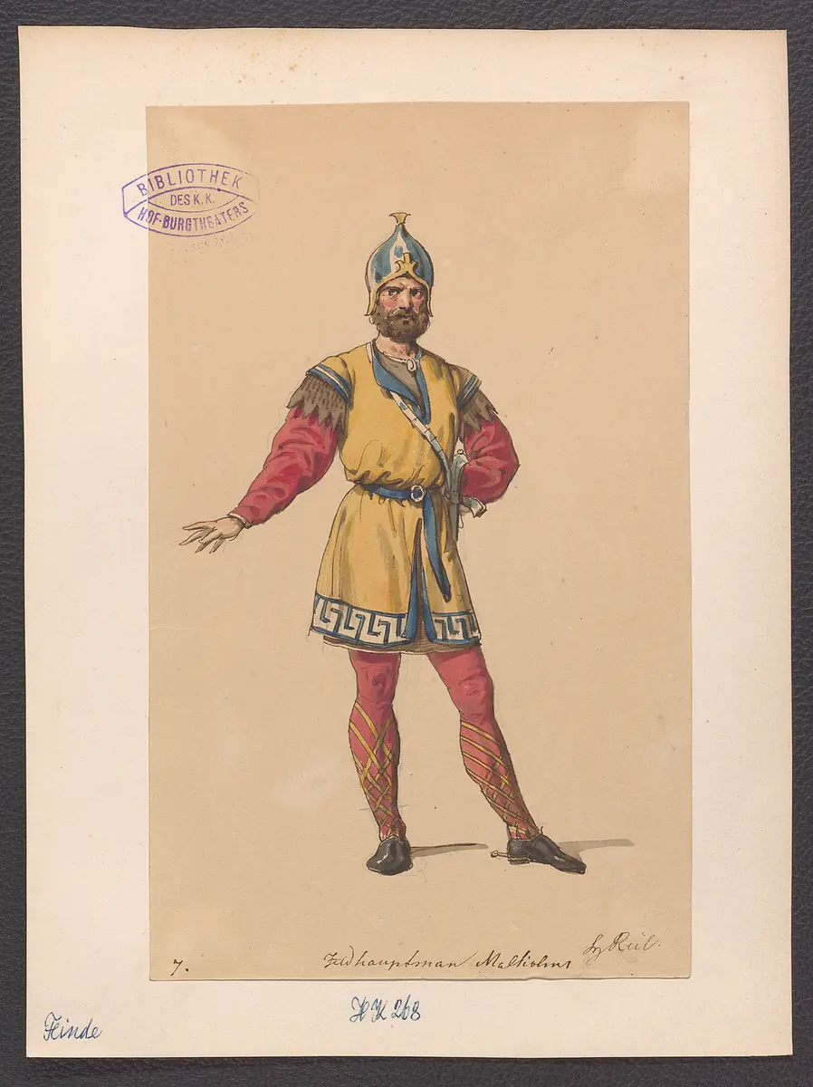 Die Feinde, Titel der Serie: Figurinen des k.k. Hof-Burgtheaters