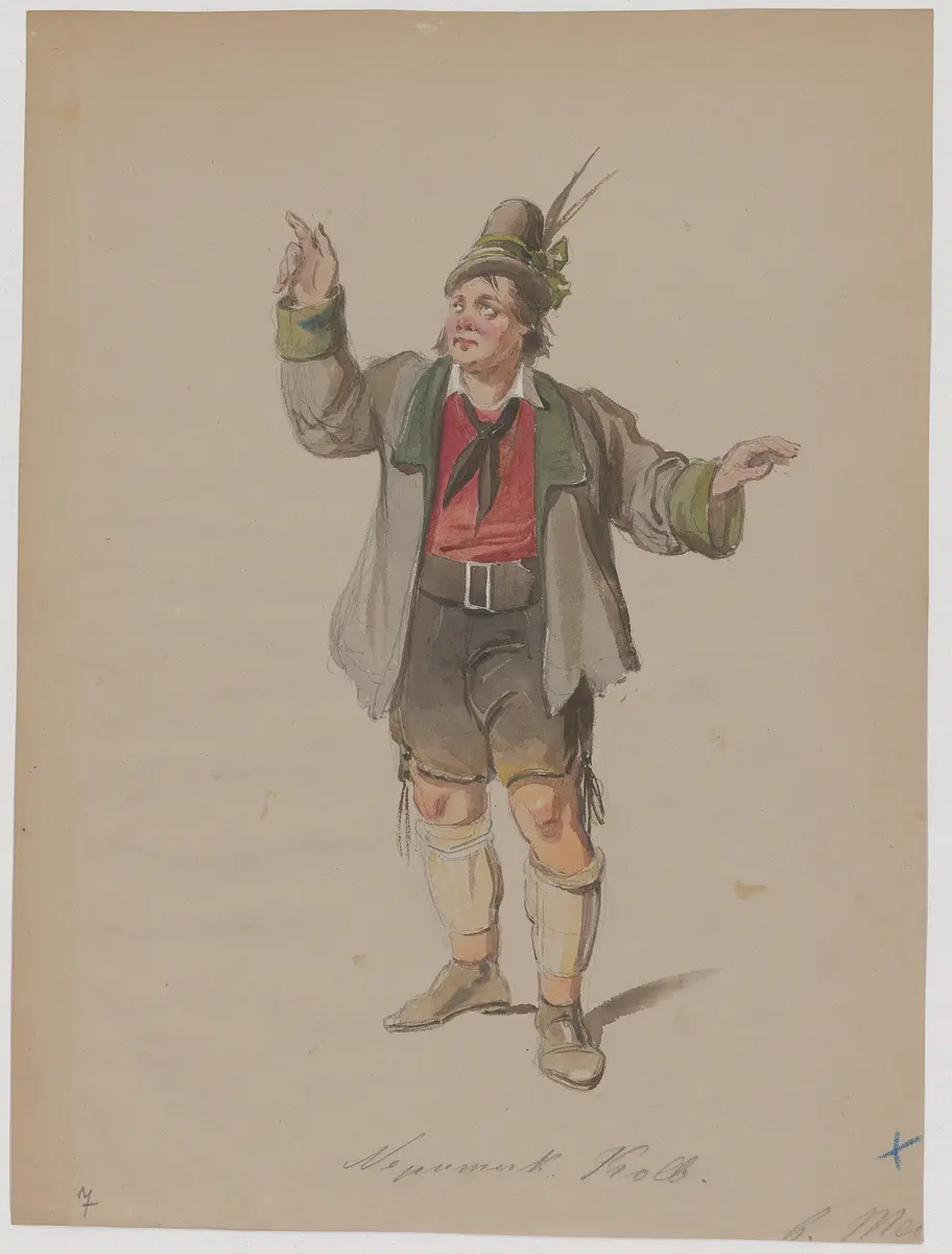 Andreas Hofer, der Sandwirt von Passeyer, Originaltitel: Das Trauerspiel in Tyrol, Titel der Serie: Figurinen des k.k. Hof-Burgtheaters