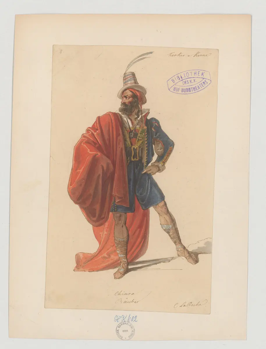 Kerker und Krone, Titel der Serie: Figurinen des k.k. Hof-Burgtheaters