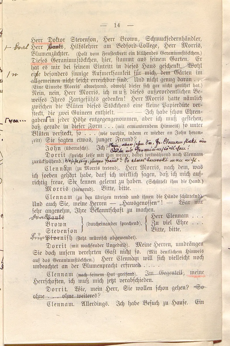 Klein Dorrit. Lustspiel in drei Akten