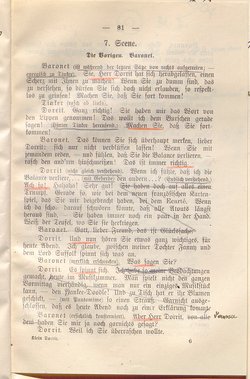 Klein Dorrit. Lustspiel in drei Akten