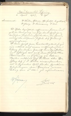 Protokolle der Ausschusssitzungen des Vereines des Deutschen Volkstheaters in Wien