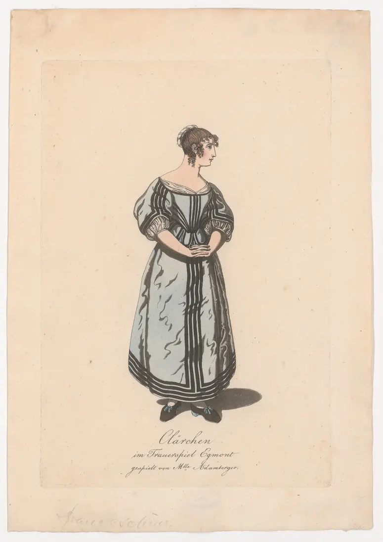 Antonie Adamberger, Verweis auf Stücktitel: Egmont