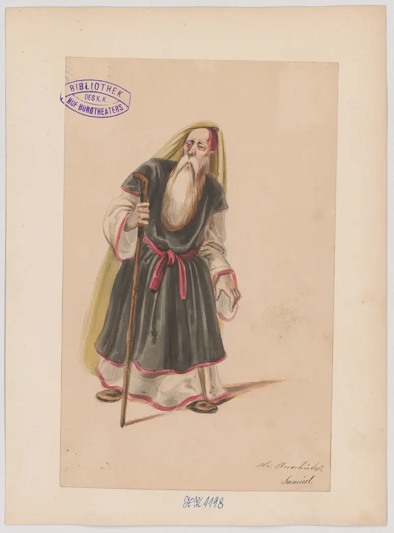 Judith, Titel der Serie: Figurinen des k.k. Hof-Burgtheaters