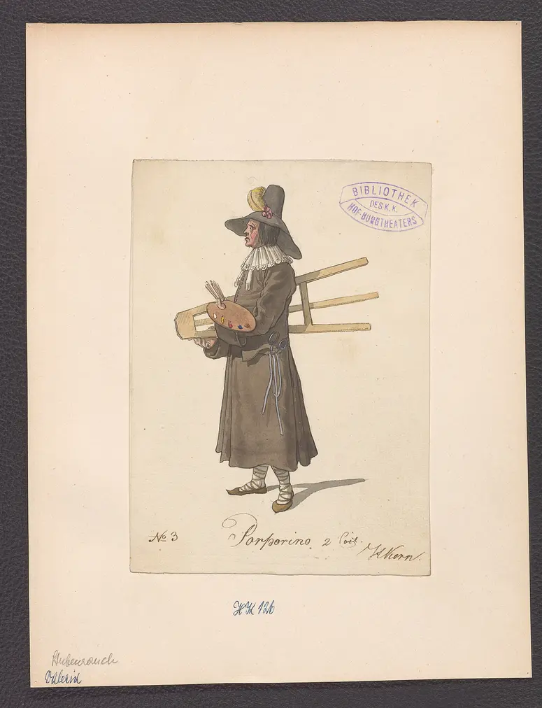 Valeria, oder Vaterlist, Suchtitel: Valeria, Originaltitel: Ponce de Leon, Titel der Serie: Figurinen des k.k. Hof-Burgtheaters