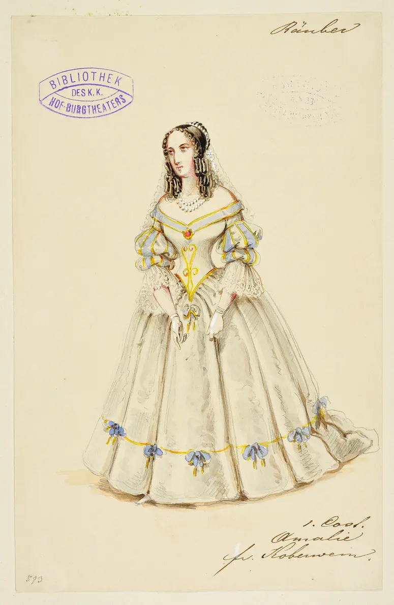 Die Räuber, Titel der Serie: Figurinen des k.k. Hof-Burgtheaters