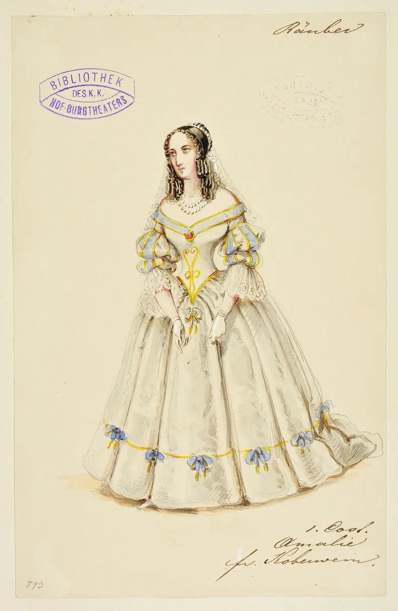 Die Räuber, Titel der Serie: Figurinen des k.k. Hof-Burgtheaters