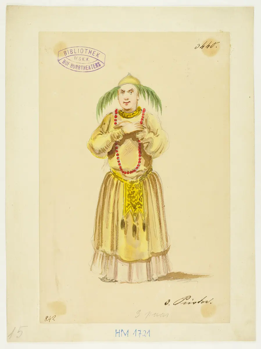 Turandot, Prinzessin von China, Suchtitel: Turandot, Titel der Serie: Figurinen des k.k. Hof-Burgtheaters