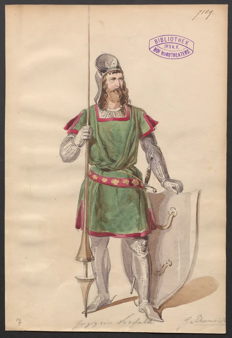 König Richard der Zweite, Originaltitel: King Richard II, Titel der Serie: Figurinen des k.k. Hof-Burgtheaters