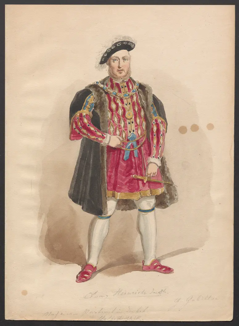 Katharina Howard, Titel der Serie: Figurinen des k.k. Hof-Burgtheaters