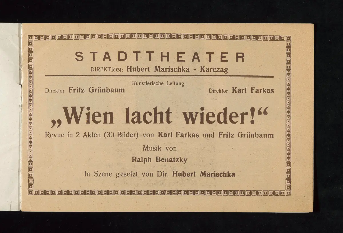 Wien lacht wieder, Die Revue der Stars