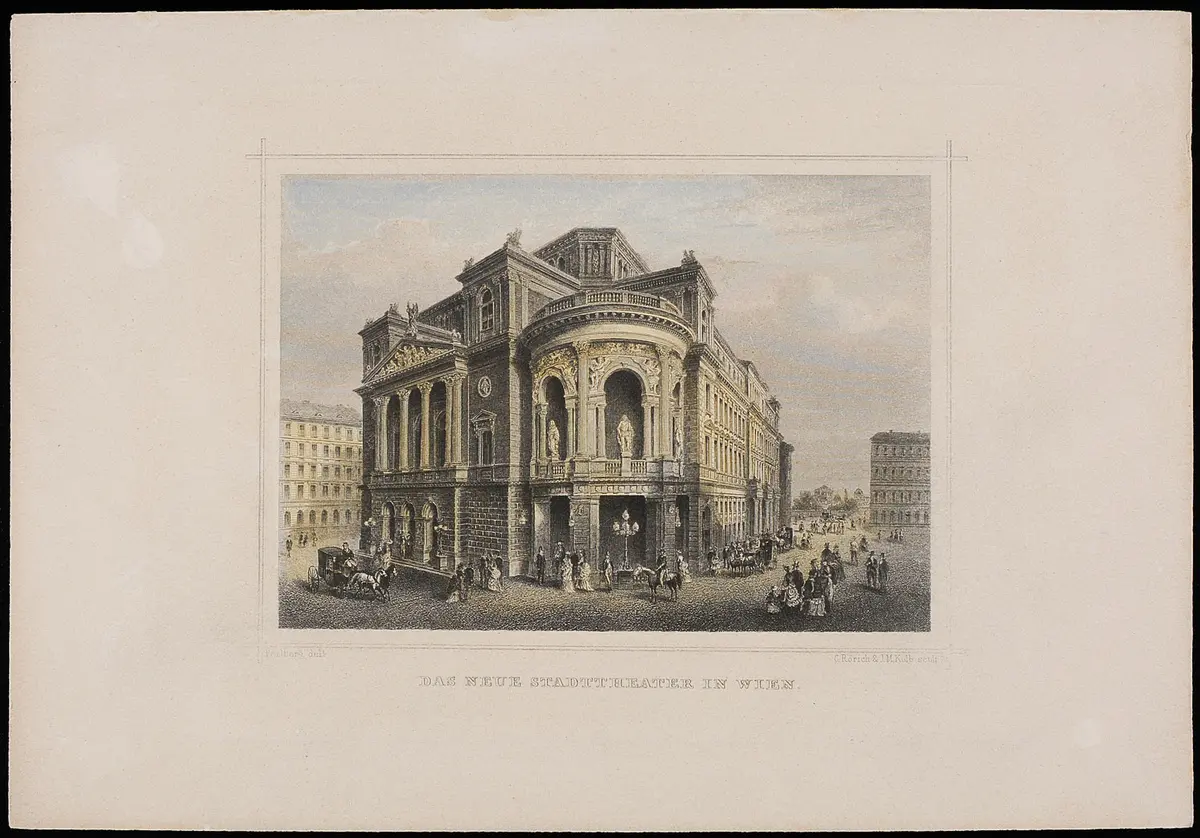 Wien, Stadttheater [I., Seilerstätte 9], Alternativtitel: Wien, Ronacher, Titel in Vorlageform: Das neue Stadttheater in Wien