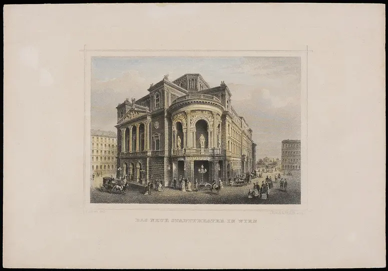 Wien, Stadttheater [I., Seilerstätte 9], Alternativtitel: Wien, Ronacher, Titel in Vorlageform: Das neue Stadttheater in Wien