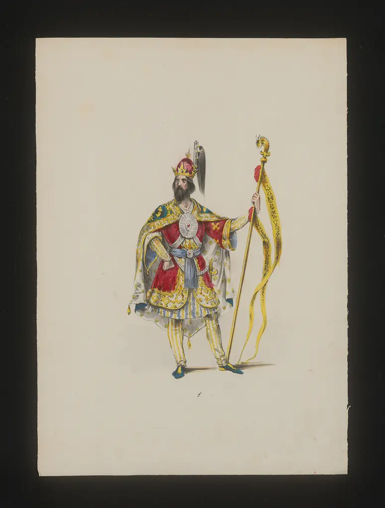 Isfendiar, Titel der Serie: Neue Costume-Sammlung verschiedener Zeiten und Nationen