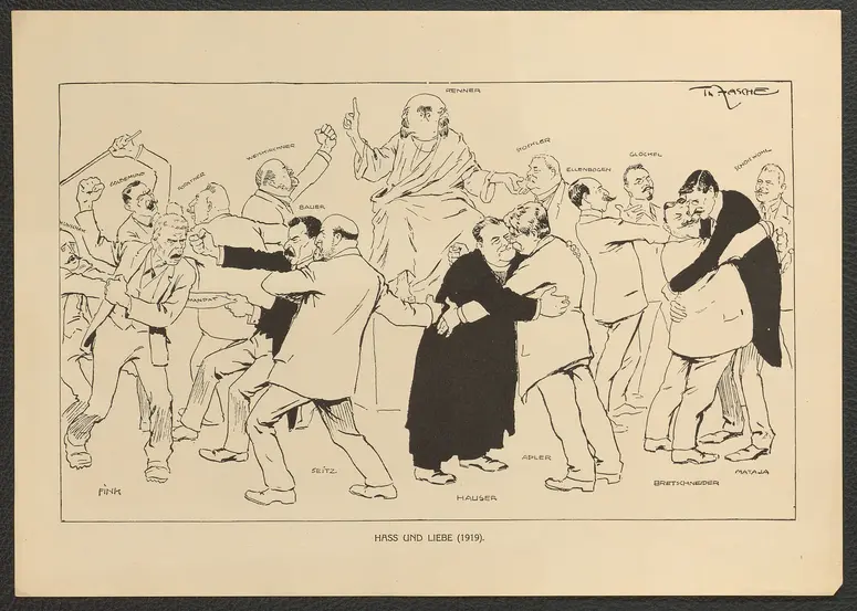 Haß und Liebe. (1919), Titel der Serie: Theo Zasche's Lachendes Wien