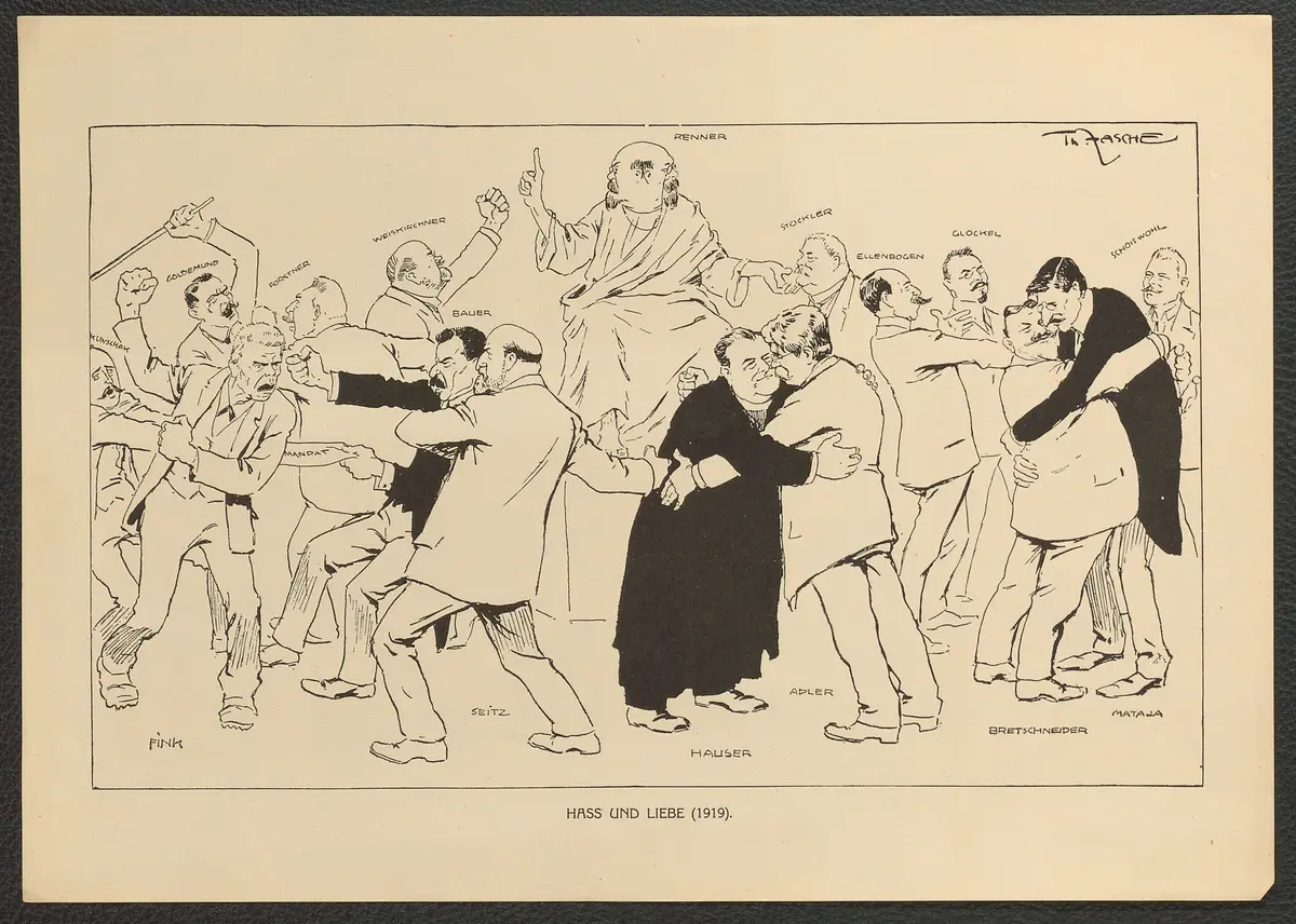 Haß und Liebe. (1919), Titel der Serie: Theo Zasche's Lachendes Wien