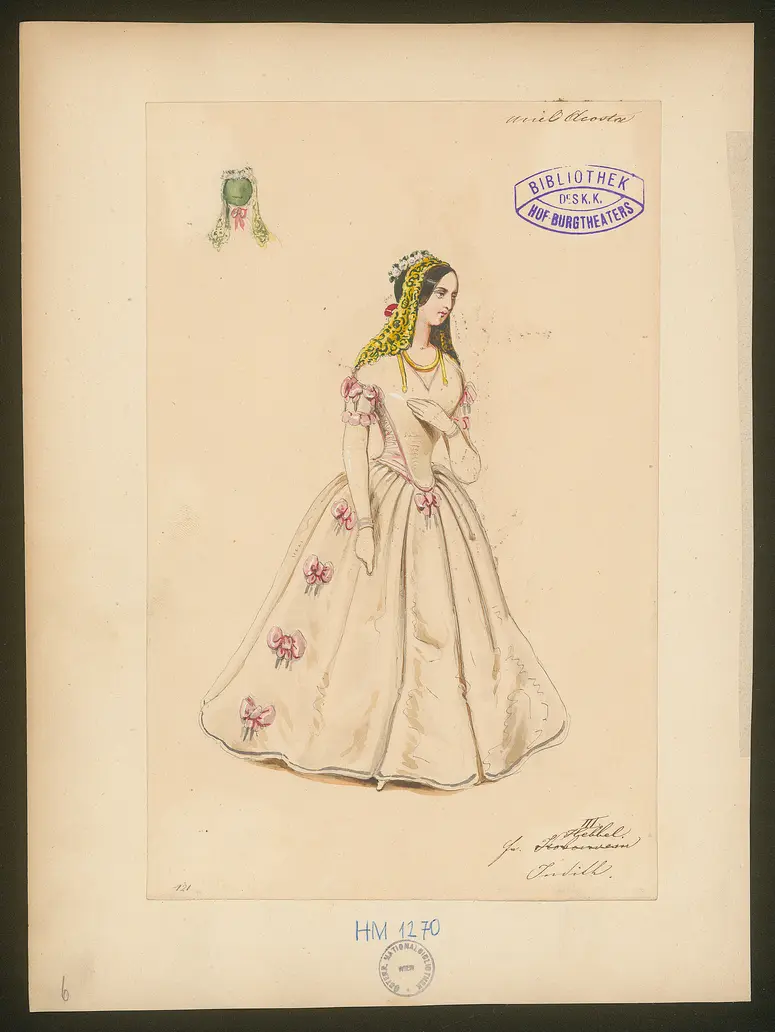 Uriel Acosta, Titel der Serie: Figurinen des k.k. Hof-Burgtheaters