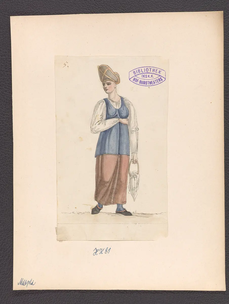 Marpha, Titel der Serie: Figurinen des k.k. Hof-Burgtheaters