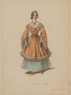 Der Liebe Wahn und Wahrheit, Titel der Serie: Figurinen des k.k. Hof-Burgtheaters