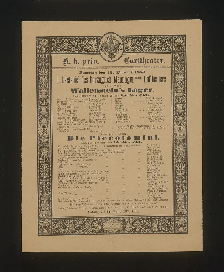 Wallensteins Lager, Die Piccolomini