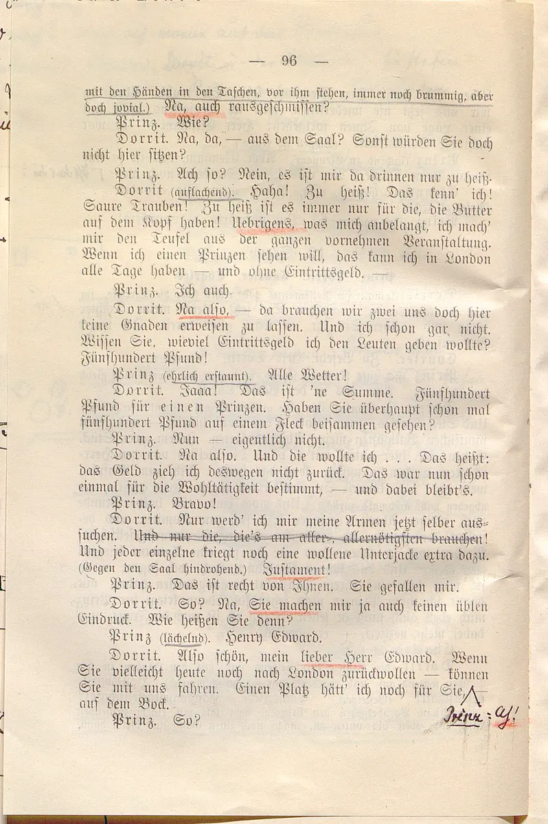 Klein Dorrit. Lustspiel in drei Akten