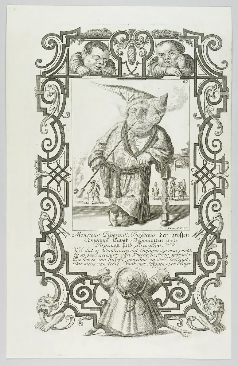 Il Callotto resuscitato oder Neü eingerichtes Zwerchen Cabinett, Monsieur Piperouk, Directeur der grossen Compagnie Tabak...