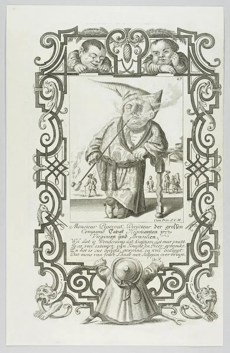 Il Callotto resuscitato oder Neü eingerichtes Zwerchen Cabinett, Monsieur Piperouk, Directeur der grossen Compagnie Tabak...