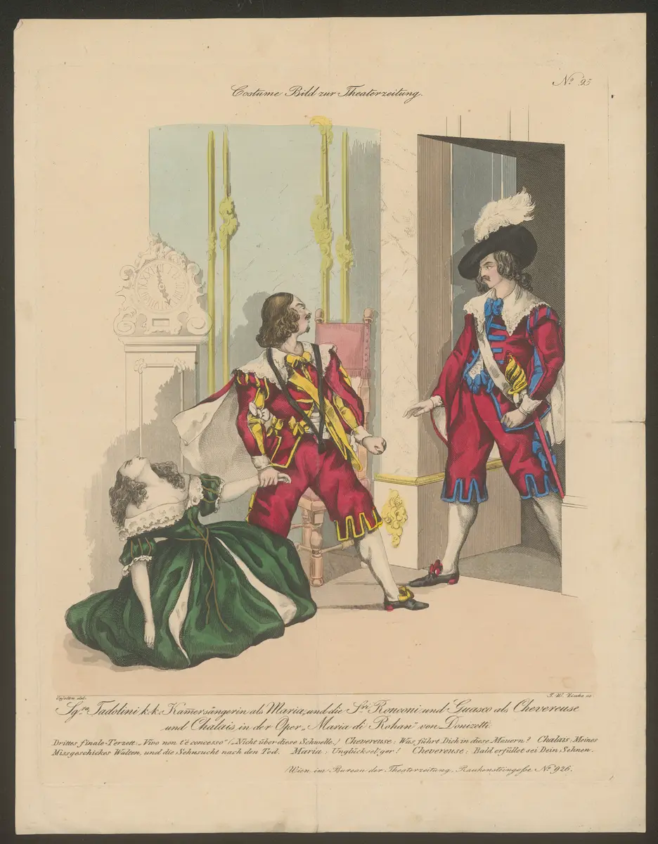 Maria di Rohan, Titel der Serie: Costume-Bild, Name der Zeitschrift: Wiener Theaterzeitung