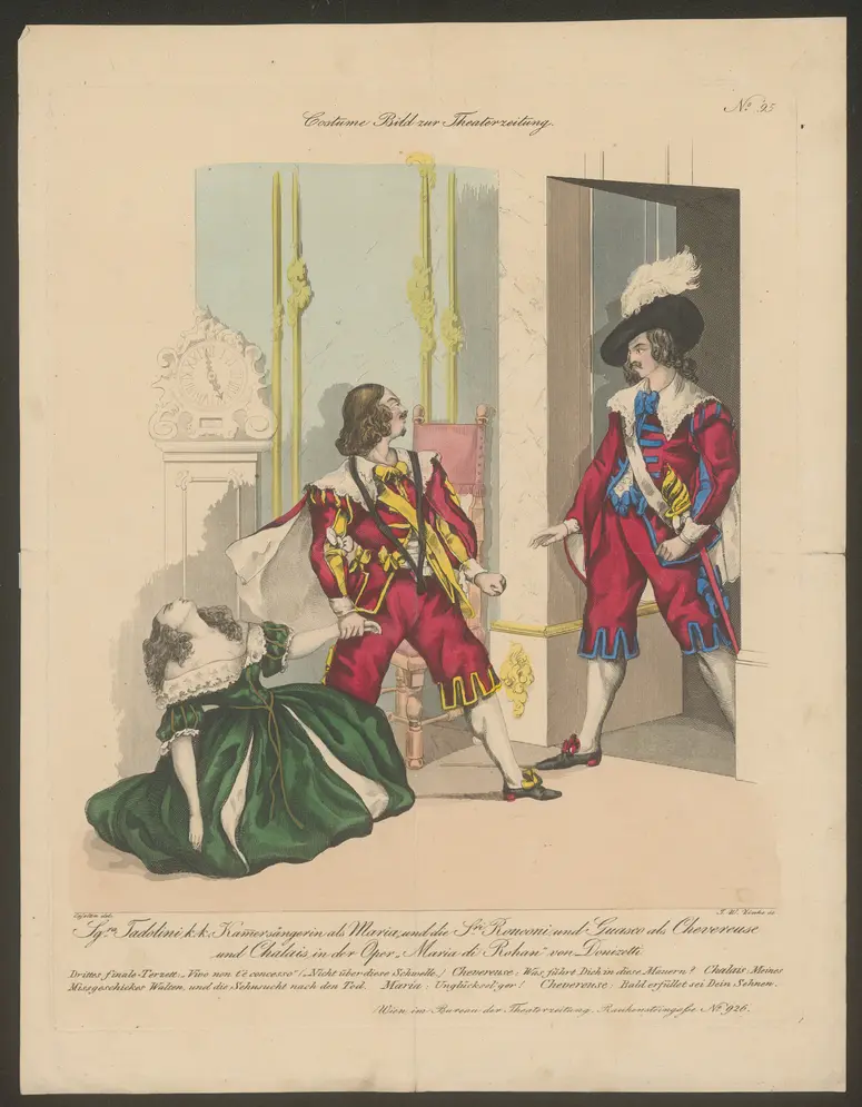 Maria di Rohan, Titel der Serie: Costume-Bild, Name der Zeitschrift: Wiener Theaterzeitung