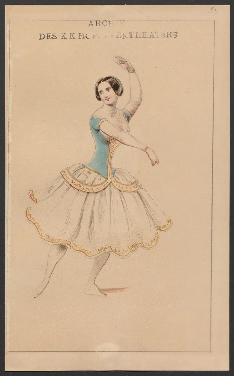 Odetta, Originaltitel: Odette, ou la Démence de Charles VI, Titel der Serie: Figurinen des k.k. Hofoperntheaters