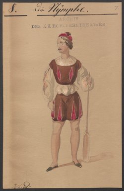Die Nymphe, Titel der Serie: Figurinen des k.k. Hofoperntheaters