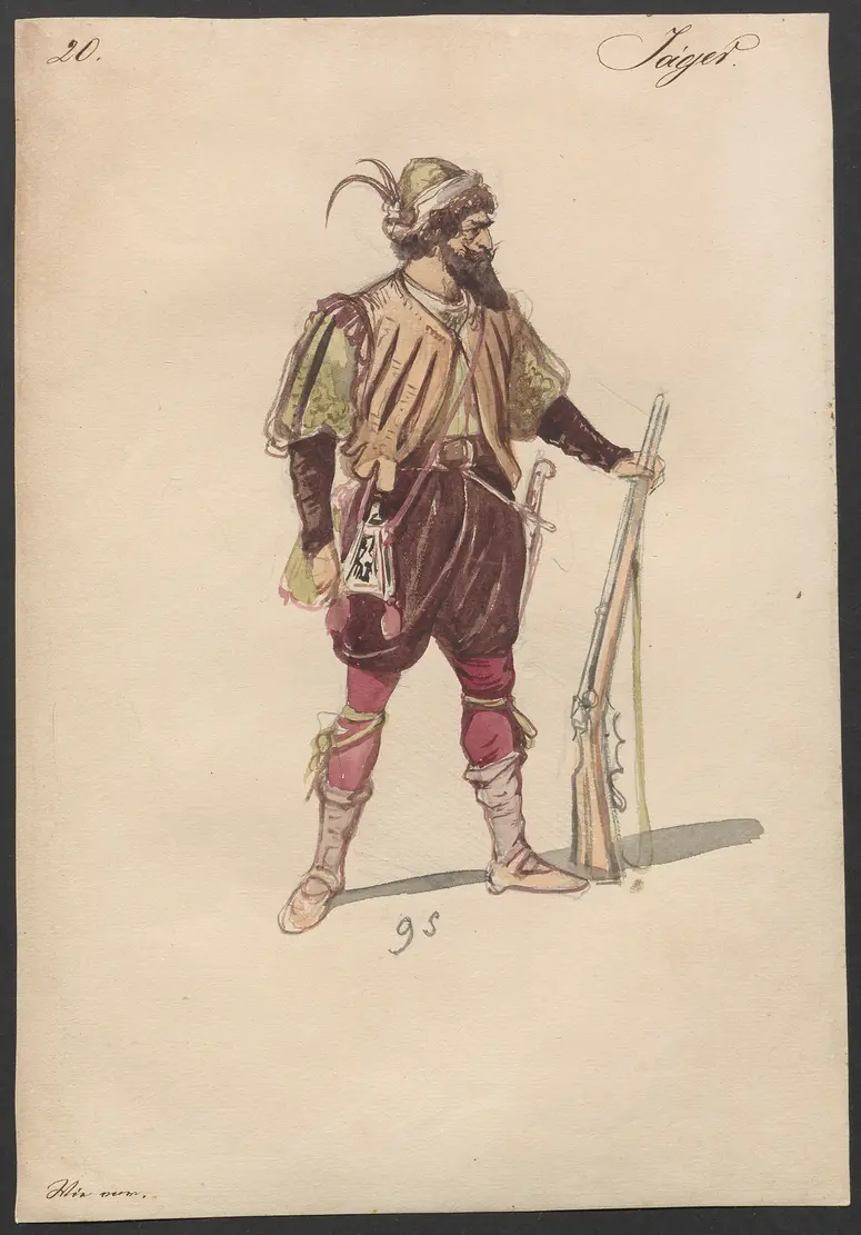 Der Freischütz, Titel der Serie: Figurinen des k.k. Hofoperntheaters