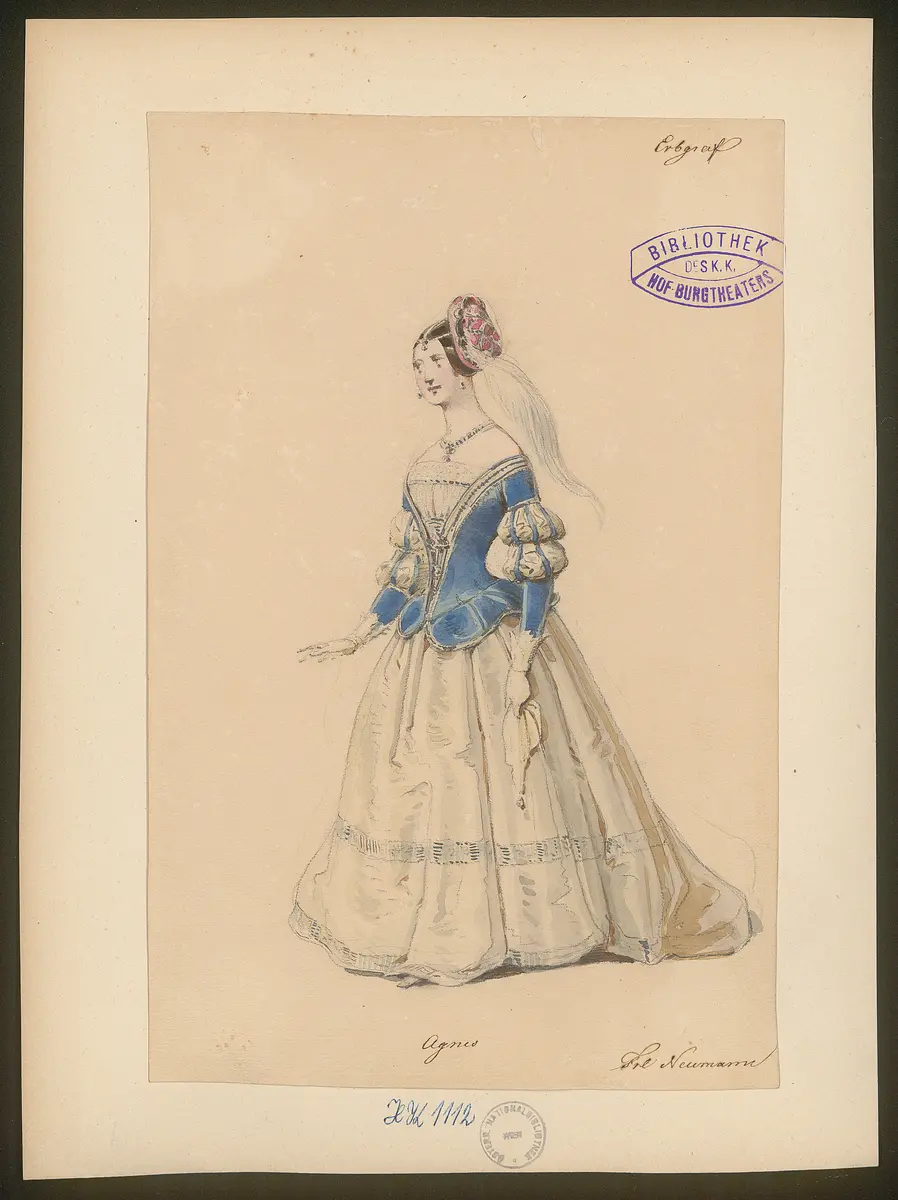 Der Erbgraf, Titel der Serie: Figurinen des k.k. Hof-Burgtheaters