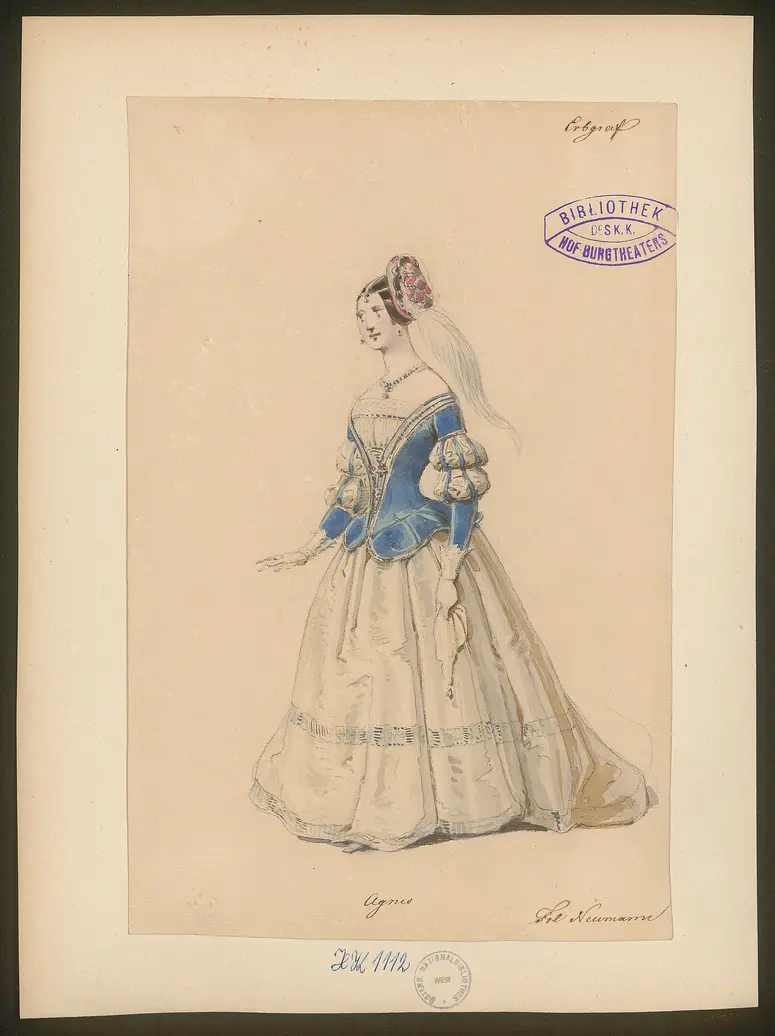 Der Erbgraf, Titel der Serie: Figurinen des k.k. Hof-Burgtheaters