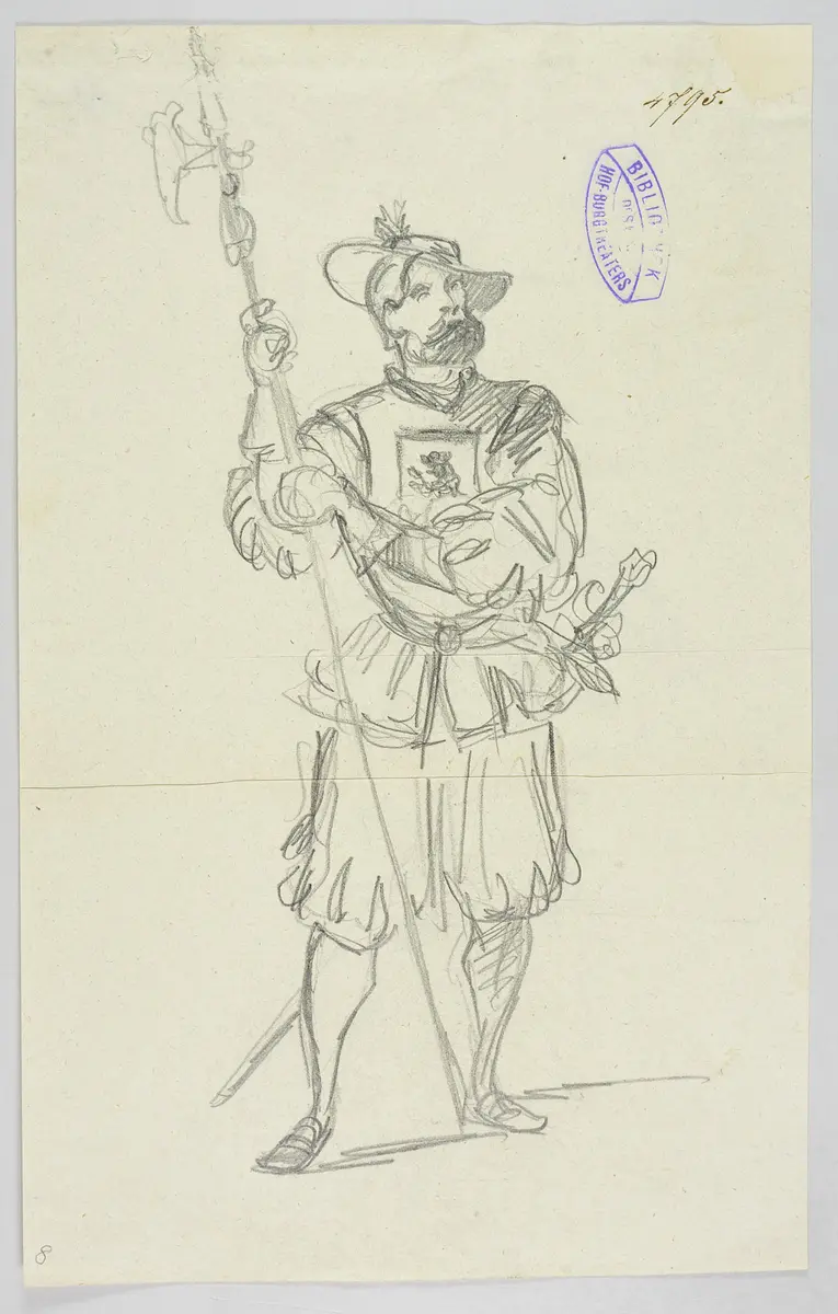 Wilhelm Tell, Titel der Serie: Figurinen des k.k. Hof-Burgtheaters