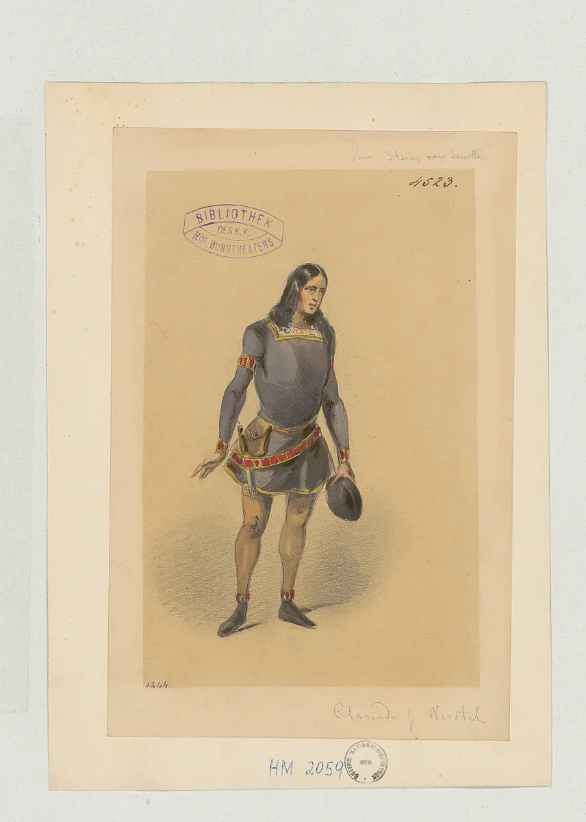 Der Stern von Sevilla, Originaltitel: La estrella de Sevilla, Titel der Serie: Figurinen des k.k. Hof-Burgtheaters