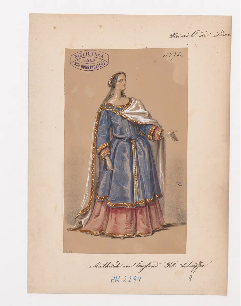 Heinrich der Löwe, Titel der Serie: Figurinen des k.k. Hof-Burgtheaters