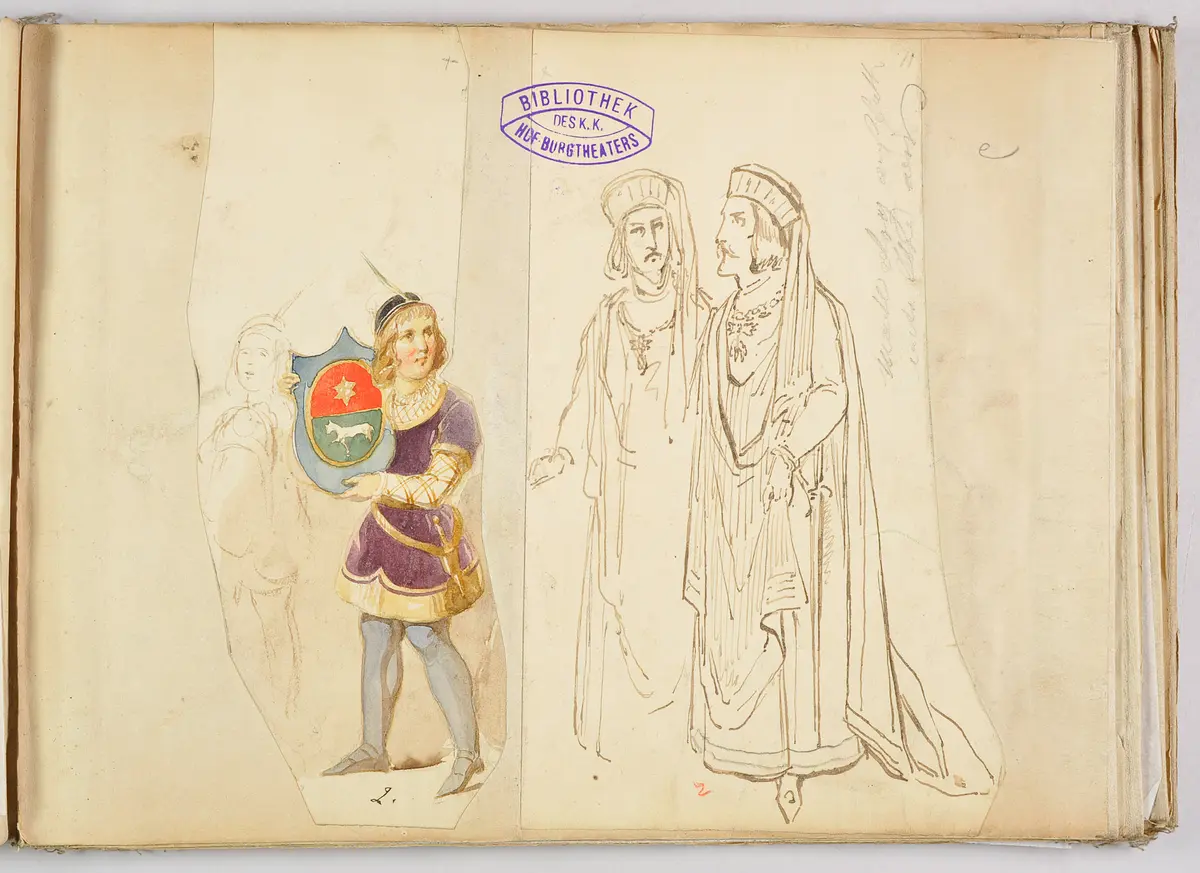Die Jungfrau von Orleans, Titel der Serie: Figurinen des k.k. Hof-Burgtheaters