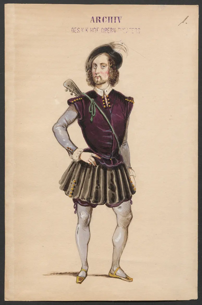 Alessandro Stradella, Alternativtitel: Stradella, Titel der Serie: Figurinen des k.k. Hofoperntheaters
