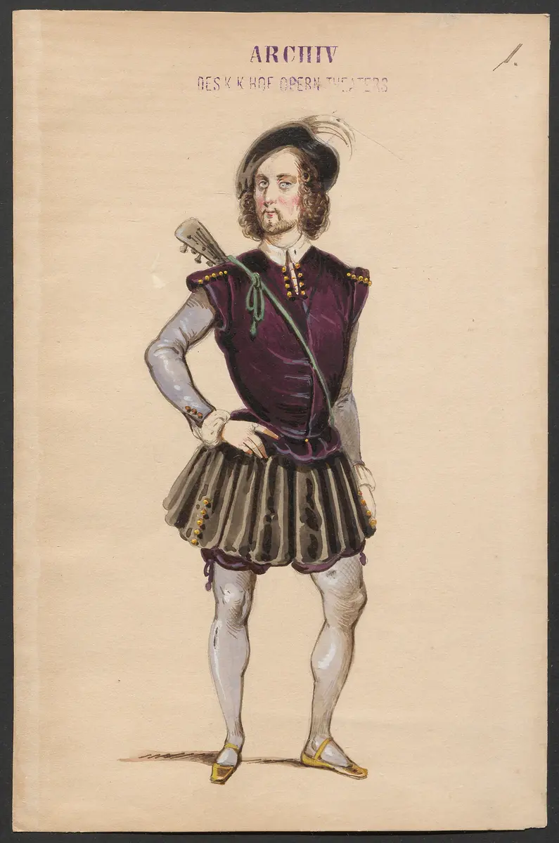 Alessandro Stradella, Alternativtitel: Stradella, Titel der Serie: Figurinen des k.k. Hofoperntheaters