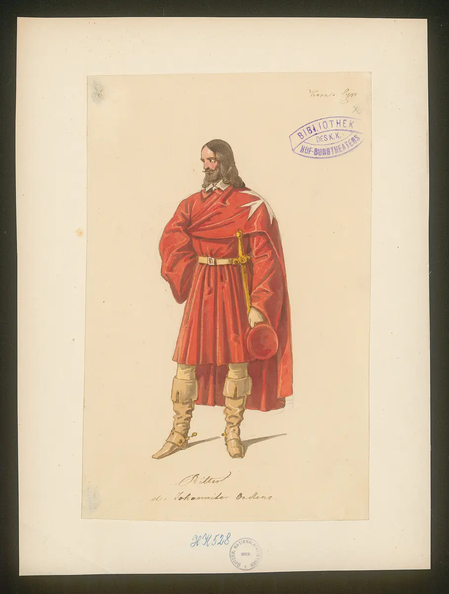 Die Krone von Cypern, Titel der Serie: Figurinen des k.k. Hof-Burgtheaters