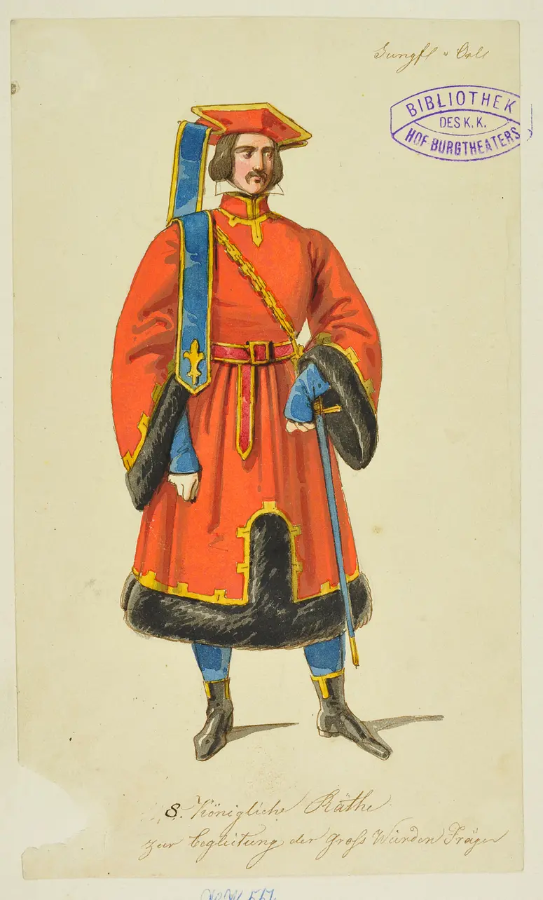 Die Jungfrau von Orleans, Titel der Serie: Figurinen des k.k. Hof-Burgtheaters