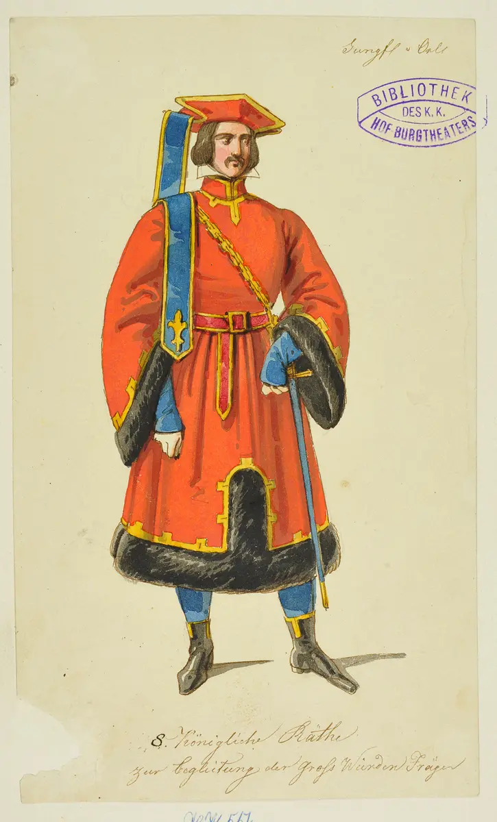 Die Jungfrau von Orleans, Titel der Serie: Figurinen des k.k. Hof-Burgtheaters