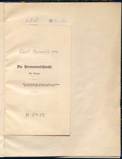 Die Hermannsschlacht