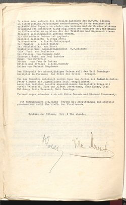 Protokolle der Ausschusssitzungen des Vereines des Deutschen Volkstheaters in Wien