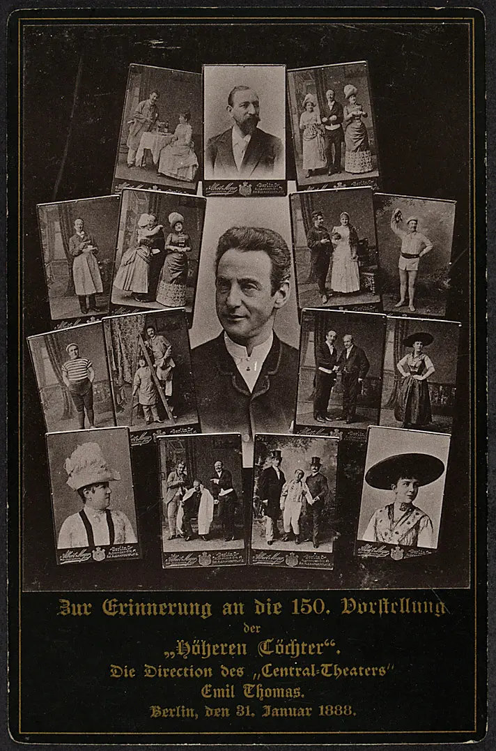 Emil Thomas, Verweis auf Stücktitel: Höhere Töchter